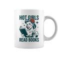 Hot Girls Read Books Bookworm Librarian Humor Graphic Print Coffee Mug