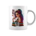 Hot Girls Read Books Spicy Dark Romance Reader Bookish Girl Graphic Print Coffee Mug