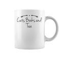 Humor Cats Books And Tea Graphic Print Coffee Mug