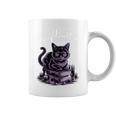 I'm An Indoor Cat Cute Witch Kitten With Books And Candles Graphic Print Coffee Mug I'm An Indoor Cat Cute Witch Kitten With Books And Candles Graphic Print Coffee Mug