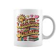 I'm The Librarian Of Summer Groovy Rainbow Retro Book Lover Graphic Print Coffee Mug