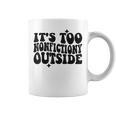 Its Too Nonfiction Outside Book Lovers Reading Groovy Graphic Print Coffee Mug Its Too Nonfiction Outside Book Lovers Reading Groovy Graphic Print Coffee Mug