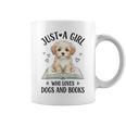 Just A Girl Who Loves Books And Dogs Puppy Pet Lover Graphic Print Coffee Mug