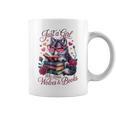 Just A Girl Who Loves Books And Wolves Librarian Teacher Graphic Print Coffee Mug