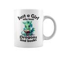 Just a Girl Who Loves Dragons And Books Dragon For Kids Graphic Print Coffee Mug Just a Girl Who Loves Dragons And Books Dragon For Kids Graphic Print Coffee Mug