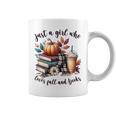 Just a Girl Who Loves Fall And Books Pumpkin Spice Autumn Graphic Print Coffee Mug