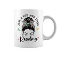 Just A Girl Who Loves Reading Hair Bun For Book Lover Graphic Print Coffee Mug Just A Girl Who Loves Reading Hair Bun For Book Lover Graphic Print Coffee Mug