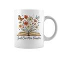 Just One More Chapter Open Book Flowers Graphic Print Coffee Mug Just One More Chapter Open Book Flowers Graphic Print Coffee Mug