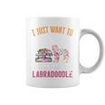 I Just Want To Read Books And Pet My Labradoodle Graphic Print Coffee Mug