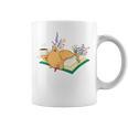 Kawaii Cat Women's Cat Books Flowers Graphic Print Coffee Mug