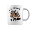 Let Me Read In Peace Halloween Reading Book Lover Graphic Print Coffee Mug