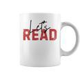 Let's Read National Read A Book Day Reading Month Freedom Graphic Print Coffee Mug