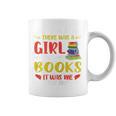 Library Book Lover Once Upon a Time a Girl Loved Books Graphic Print Coffee Mug Library Book Lover Once Upon a Time a Girl Loved Books Graphic Print Coffee Mug