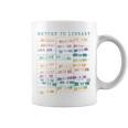 Library Card Vintage Book Due Date Bookish Rainbow Reading Graphic Print Coffee Mug