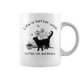 Life Is Better With Coffee Cat And Books Cat Sayings For Men Women Girls Kids Graphic Print Coffee Mug Life Is Better With Coffee Cat And Books Cat Sayings For Men Women Girls Kids Graphic Print Coffee Mug