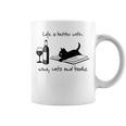 Life Is Better With Wine Cats And Books Graphic Print Coffee Mug Life Is Better With Wine Cats And Books Graphic Print Coffee Mug