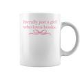 Literally Just a Girl Who Loves Books Graphic Print Coffee Mug