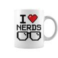 I Love Nerds For Science Or Book Lovers And Knowledge Geeks Graphic Print Coffee Mug