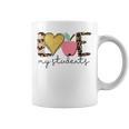 Love My Students Book Pencil Apple Back To School Graphic Print Coffee Mug