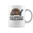 I Love Turtles Easily Distracted By Turtles And Books Nerds Graphic Print Coffee Mug