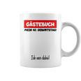Man Oldtimer Birthday Middle Finger Guest Book 40 Years Graphic Print Coffee Mug