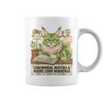 Matcha Drinking Maine Coon Cat Reading Books Aesthetic Graphic Print Coffee Mug