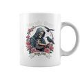 Morally Grey Book Club Gothic Skeleton And Raven Vintage Premium Tri-Blend Graphic Print Coffee Mug Morally Grey Book Club Gothic Skeleton And Raven Vintage Premium Tri-Blend Graphic Print Coffee Mug