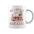 All I Need Is Books And Cats Valentines Day Reading Bookworm Graphic Print Coffee Mug All I Need Is Books And Cats Valentines Day Reading Bookworm Graphic Print Coffee Mug