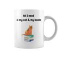 All I Need Is My Cat & Books Graphic Print Coffee Mug All I Need Is My Cat & Books Graphic Print Coffee Mug