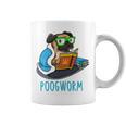 Nerdy Pug Reading Books Poogworm Pug Bookworm Graphic Print Coffee Mug