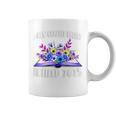 A New Chapter Begins Retired 2025 Floral Book Retirement Graphic Print Coffee Mug