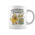 How Many Nights Reading Duck 67 Meme Book Lovers Graphic Print Coffee Mug