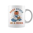 Nose Stuck In A Book Book Lover Graphic Print Coffee Mug Nose Stuck In A Book Book Lover Graphic Print Coffee Mug