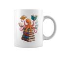 Octopus Book Reading Book Reader Ocean Octopus Premium Tri-Blend Graphic Print Coffee Mug
