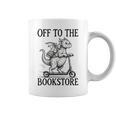 Off To The Bookstore Reading Bookworm Graphic Print Coffee Mug