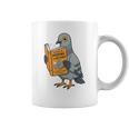 Pigeon Reading Book Bird Joke Humor Premium Tri-Blend Graphic Print Coffee Mug