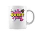 Pop Art Sweet Text Bubble Comic Book Style Classic Raglan Baseball Tee Graphic Print Coffee Mug