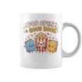 Pop Open A Good Book For School Librarian Popcorn Graphic Print Coffee Mug
