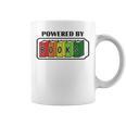 Powered By Books Bookworm Librarian Reading Graphic Print Coffee Mug