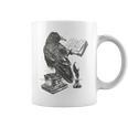 Raven Crow Reading a Magic Book Wizard Animal Bird Reader Graphic Print Coffee Mug