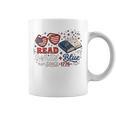 Read Blue Since 1776 Patriotic Book Lovers 4th Of July Graphic Print Coffee Mug