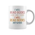 I Read Books Anywhere I Love Heart Books Bookworm Graphic Print Coffee Mug