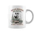 Read Books Be Kind Stay Weird Skeleton Reading Book Lover Graphic Print Coffee Mug