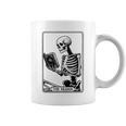The Reader Tarot Card Skeleton Reading Book Books Graphic Print Coffee Mug The Reader Tarot Card Skeleton Reading Book Books Graphic Print Coffee Mug