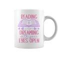 Reading Is Dreaming With Your Eyes Open Cute Quote Books Premium Tri-Blend Graphic Print Coffee Mug Reading Is Dreaming With Your Eyes Open Cute Quote Books Premium Tri-Blend Graphic Print Coffee Mug