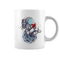 Reading Read Books Reader Nerd Cartoon Astronaut Moon Graphic Print Coffee Mug