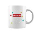 Reading Is a Ticket To Wherever Fun Book Read Library Graphic Print Coffee Mug