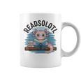 Readsolotl Book Lover Reading Axolotl Kids Reader Graphic Print Coffee Mug