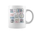 Retro Bookish Love Collage Book Lover Librarian Scrapbook Graphic Print Coffee Mug