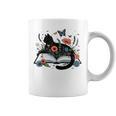 Retro Cute Cat Floral Book Librarian Vintage Floral Cat Book Graphic Print Coffee Mug Retro Cute Cat Floral Book Librarian Vintage Floral Cat Book Graphic Print Coffee Mug